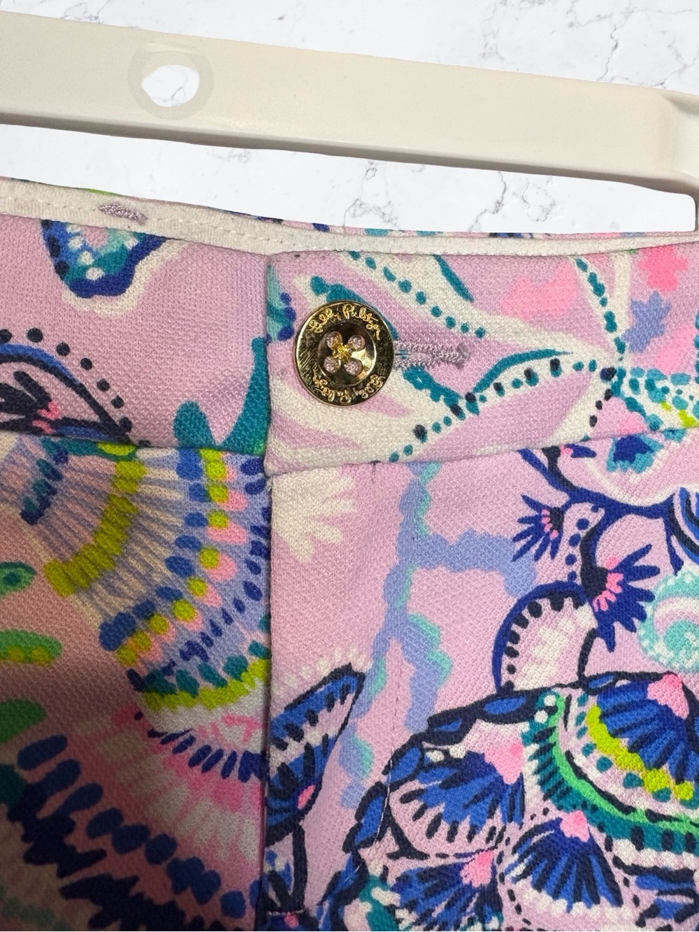 Lilly Pulitzer Pink Multicolor Sea Life Print Shorts - Picture 3 of 5